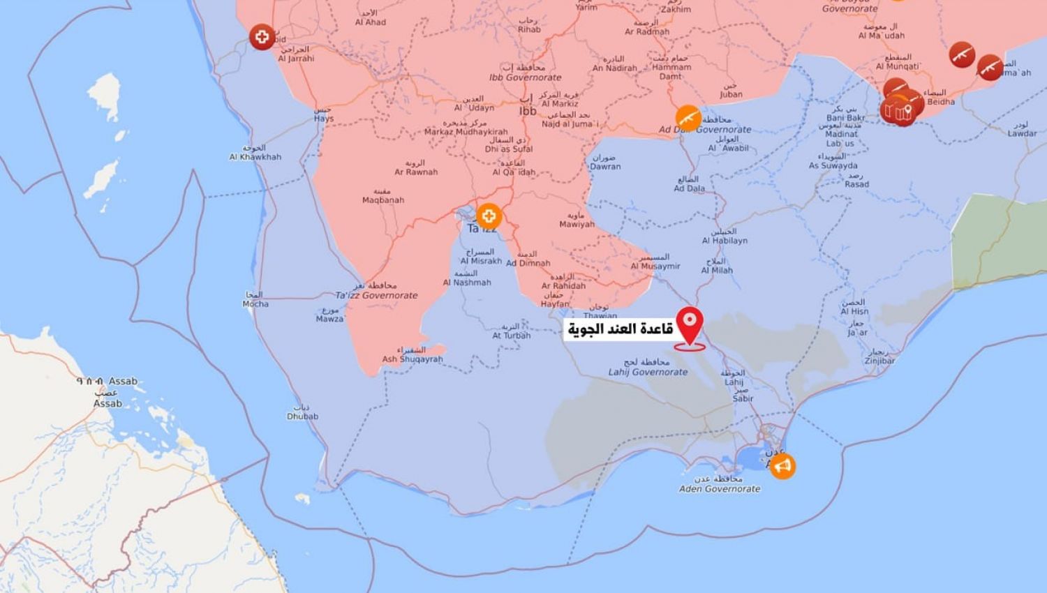 قاعدة العند الجوية... إدارة العمليات القتالية في جبهات مأرب والبيضاء!