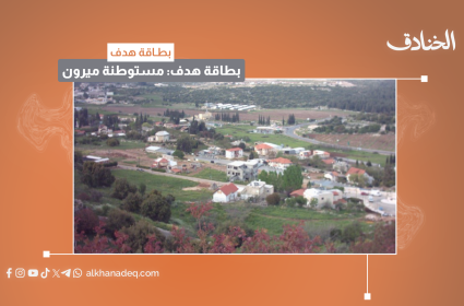 بطاقة هدف: مستوطنة ميرون